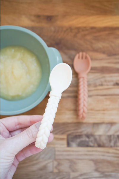 Sweetie Spoons™ Spoon + Fork Set - Buttercream + Toffee