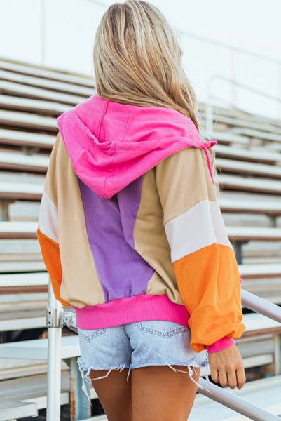 Colorblock Marie Zipped Hoodie