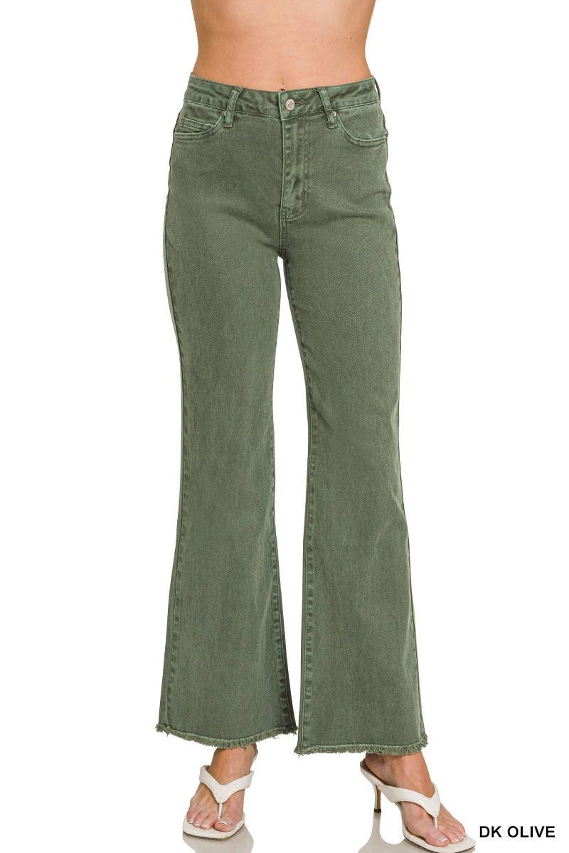 Acid Washed Straight Pants