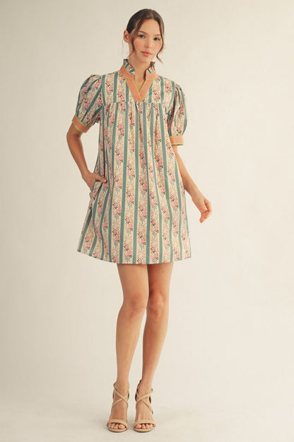 Jade Garden Floral Dress