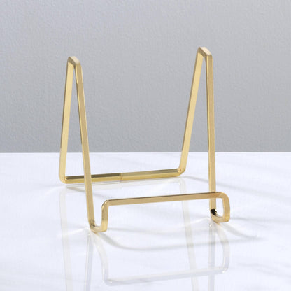 Plated Square Wire Stands - Brass