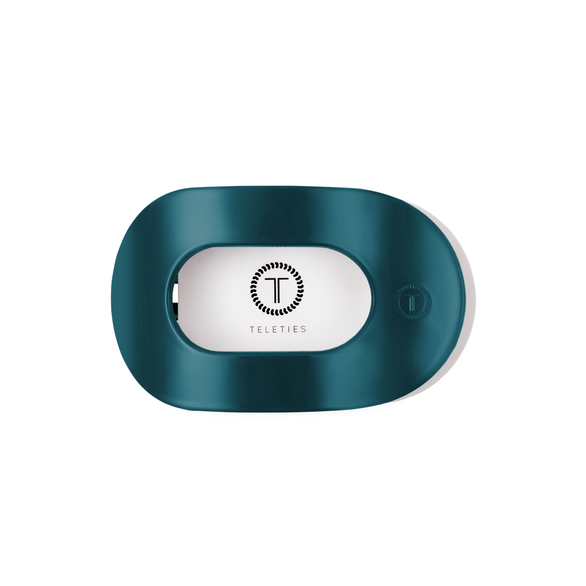 Round Flat TELETIE Clip | Medium | Teal With It