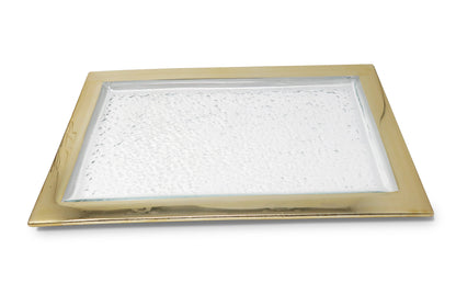 Small Oblong Tray With Gold Border