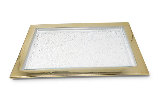 Small Oblong Tray With Gold Border