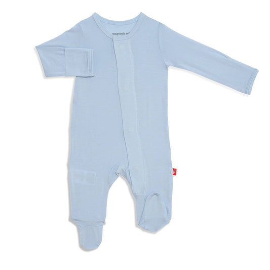 Magnetic Me Baby Blue Jean Footie