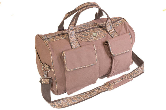 Brown & Tan Shot Shell Camo Weekender Bag