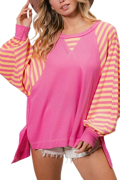 Pink Stripe Olivia Pullover