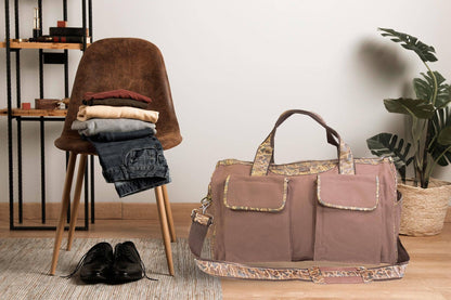 Brown & Tan Buck Camo Weekender Bag