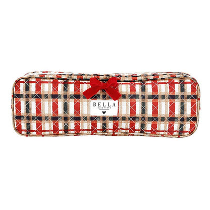 Plaid Quilted Hair Tool Bag