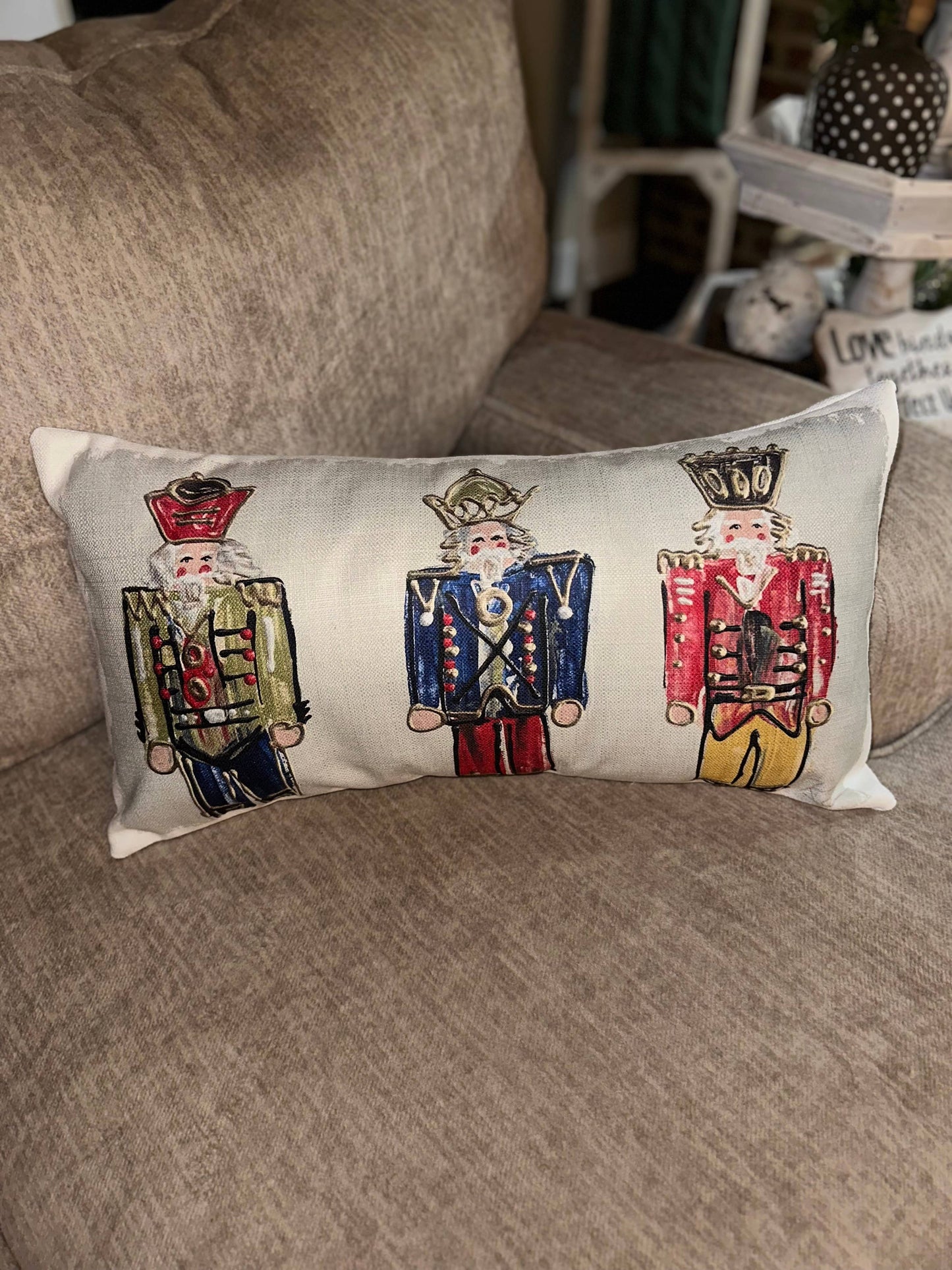 Full Nutcrackers Lumbar Pillow
