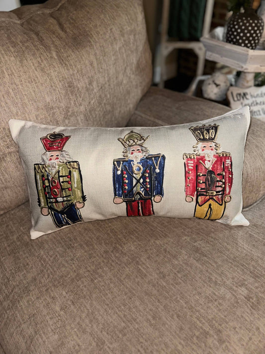 Full Nutcrackers Lumbar Pillow