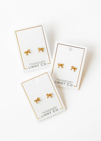 Sadie Gold Screwback Stud Earrings