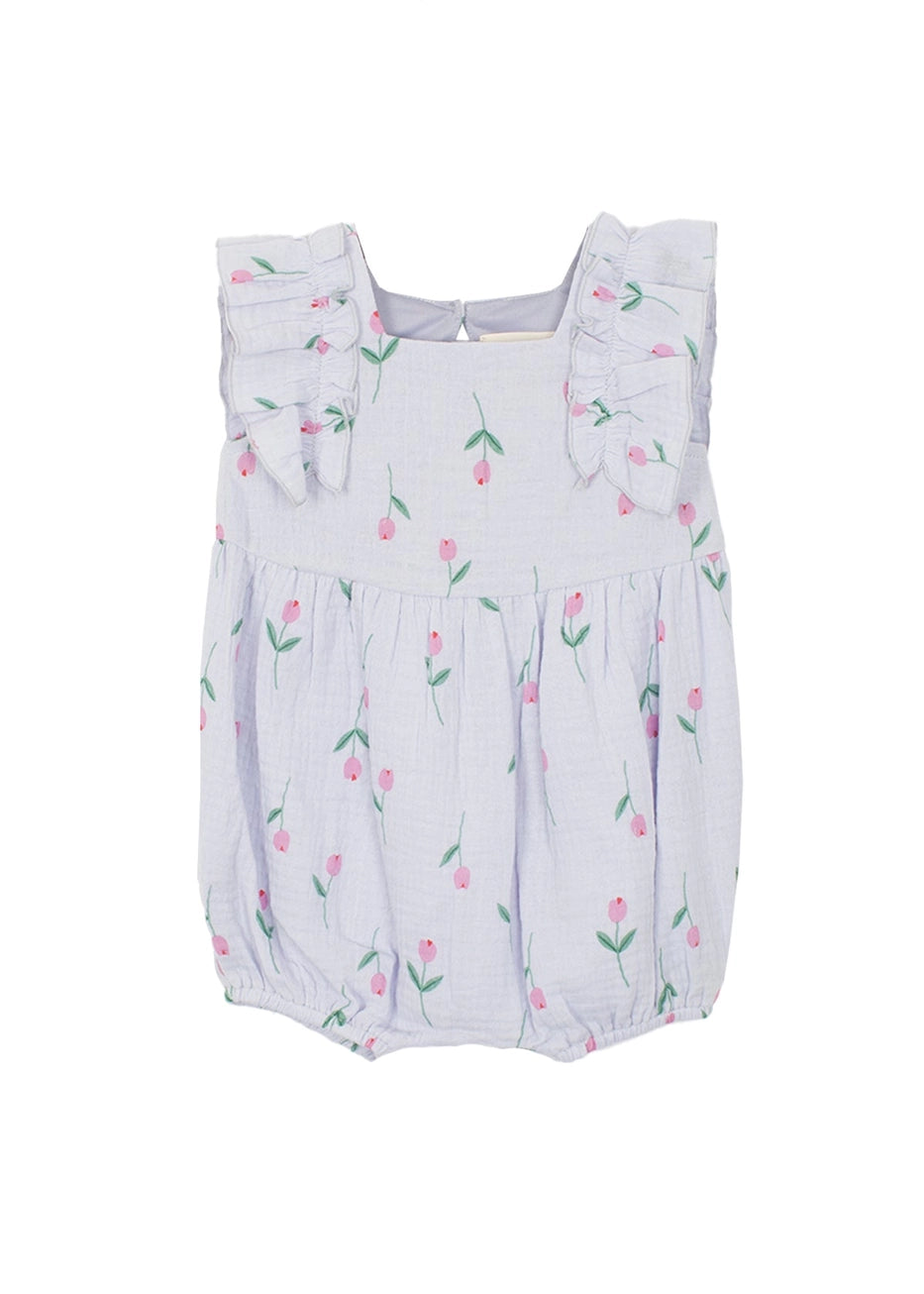 Baby Purple Tiny Tulip Romper