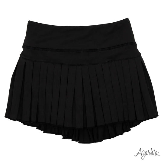 Youth Black Mini Pleated Skort