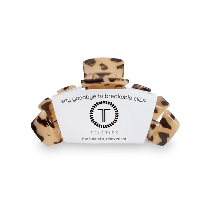 Medium Classic Blonde Tortoise TELETIE Clip