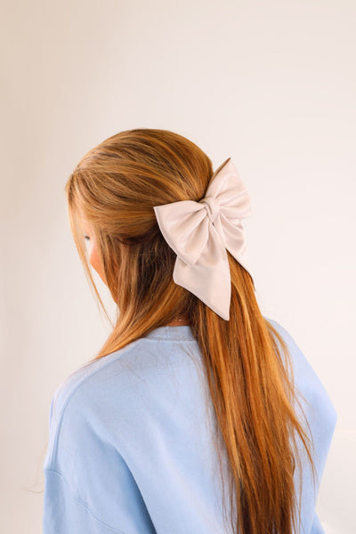 Pink Velvet Hair Bow