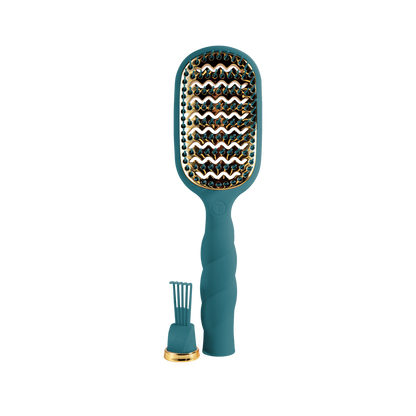 TELETIE Vented Hair Brush | Teal With It