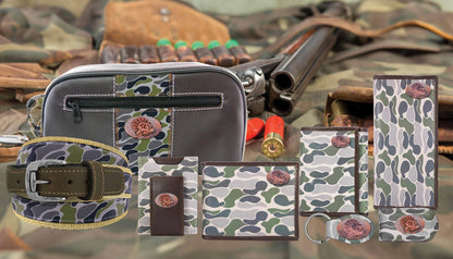 Brown & Tan Camo Turkey Money Clip