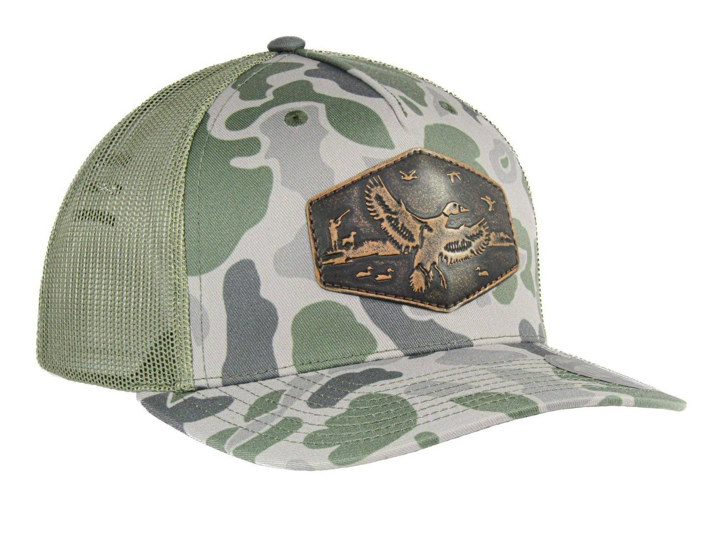 Green, Gray, & Camo Mallard Trucker Hat