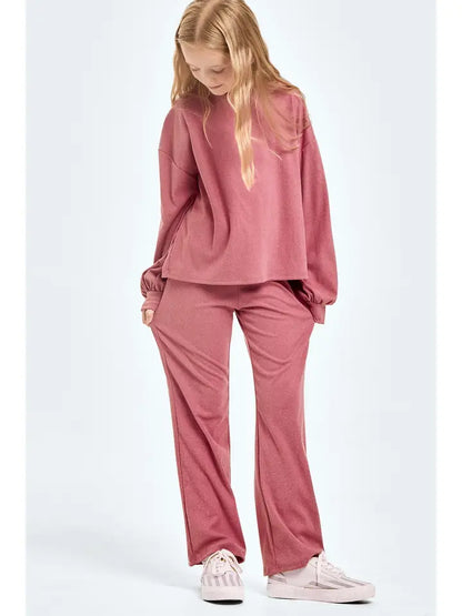 Youth Masala Pink Corduroy Brush Pants