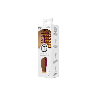 TELETIE Mini Vented Hair Brush | Mulberry