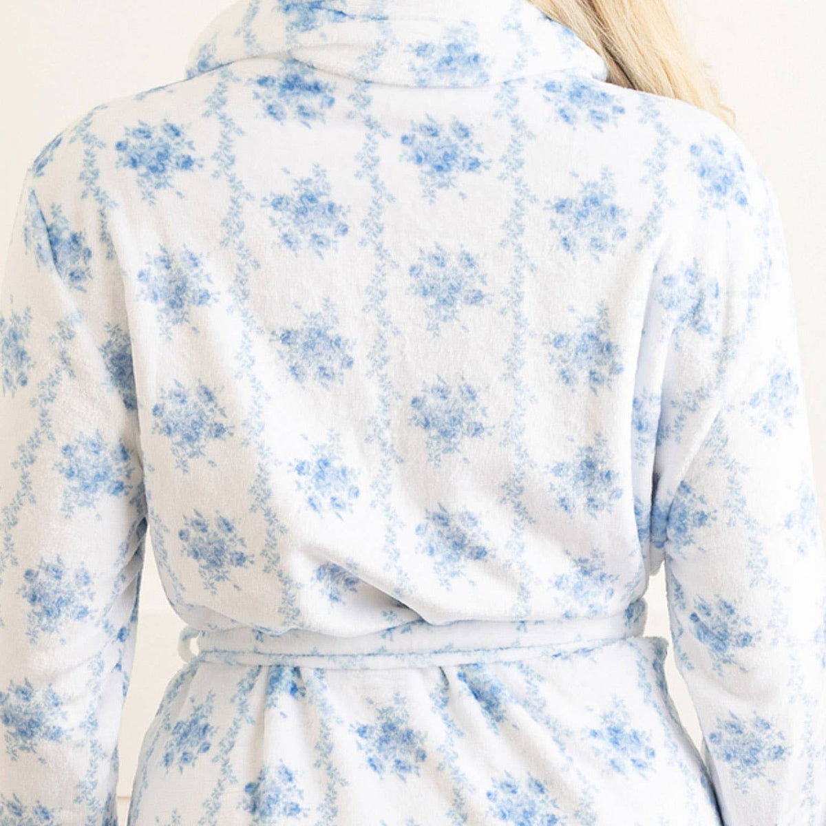 Blue Rose Vine Luxe Robe
