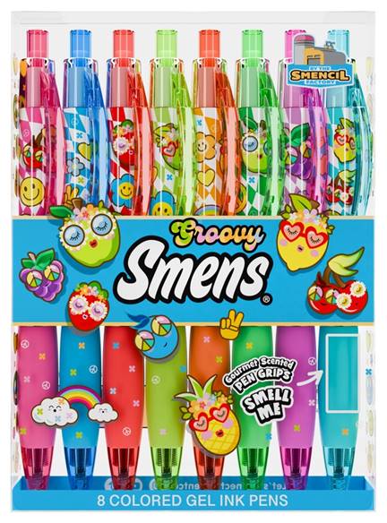 Scented Groovy Gel Smens Grip Pens Set