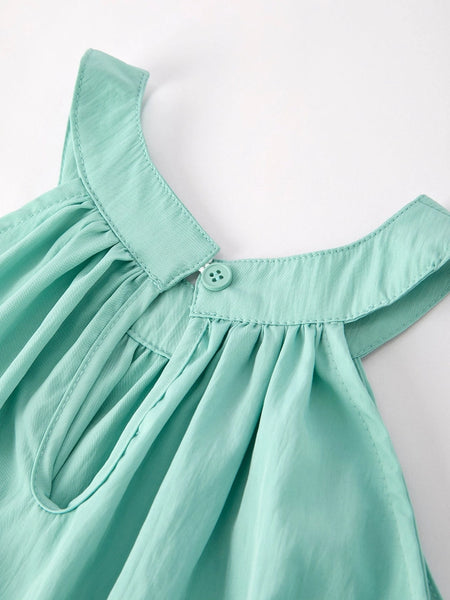 Youth Green Halter Dress