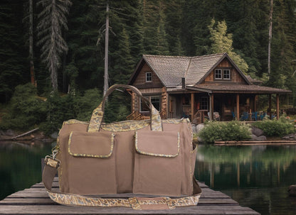 Brown & Tan Shot Shell Camo Weekender Bag