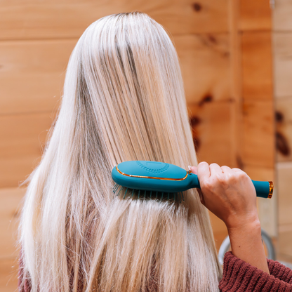 TELETIE Detangler Hair Brush for Medium Hair | Teal With It