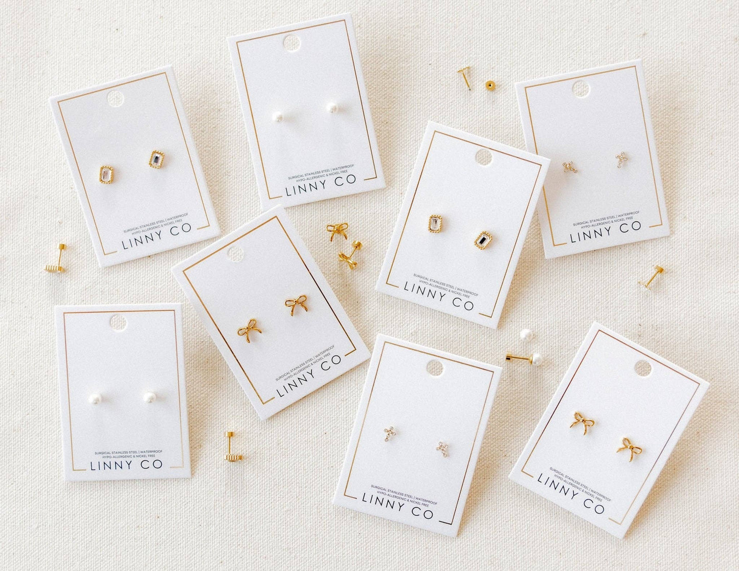 Payton Pearl White 5mm Screwback Stud Earrings