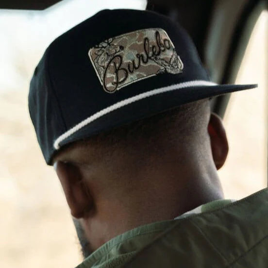 Black Camo Burlebo Patch Cap