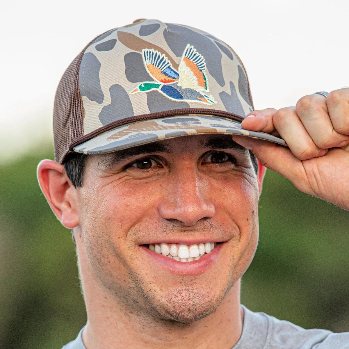 Retro Camo Duck Cap