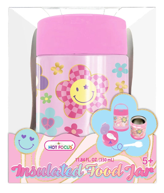 Groovy Flower Insulated Food Jar