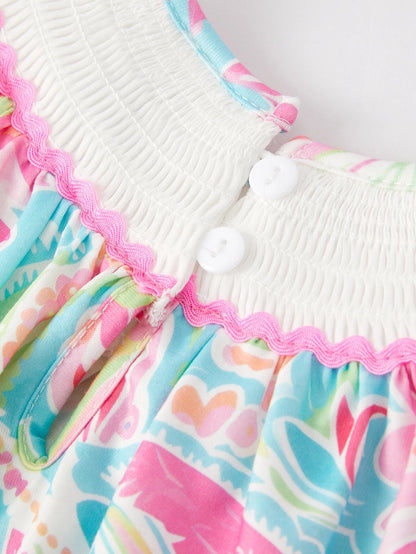 Baby Cross Smocking Romper
