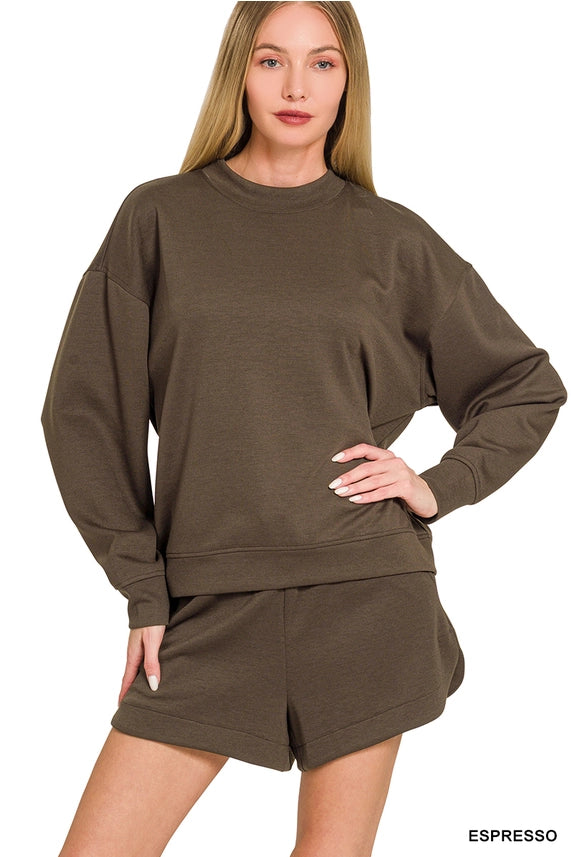 On The Go Pullover & Short Set