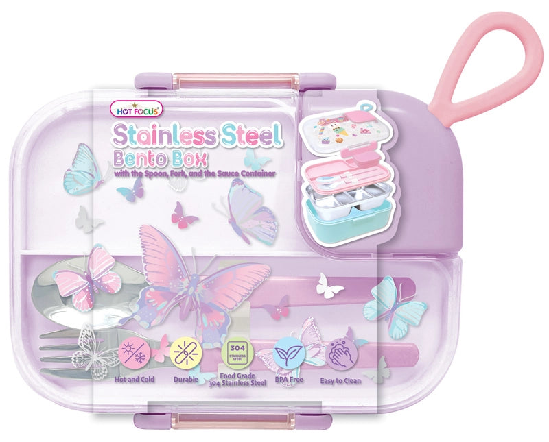 Tie Dye Butterfly Stainless Steel Bento Box