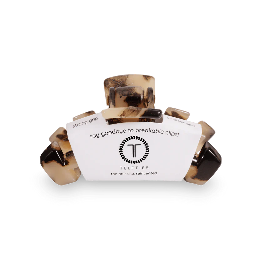 Small Classic Blonde Tortoise TELETIE Clip