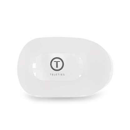 Flat Round Hair Clip | Medium | Coconut White