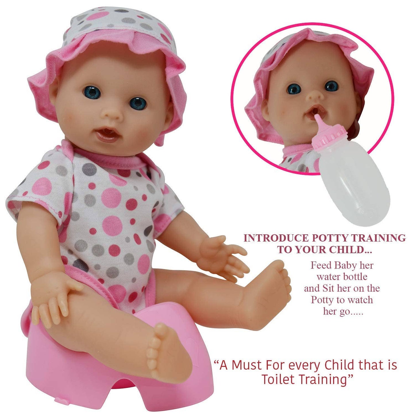 Drink & Wet Potty Training Baby Doll