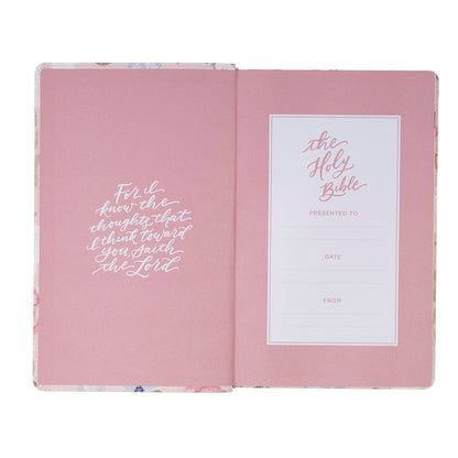 Floral Giant Print Standard-size Faux Leather KJV Bible