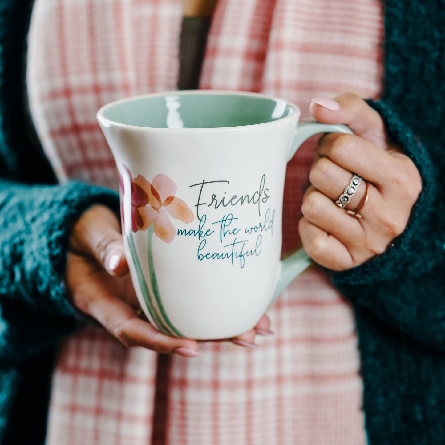 Friends Make the World Beautiful 16 oz Mug