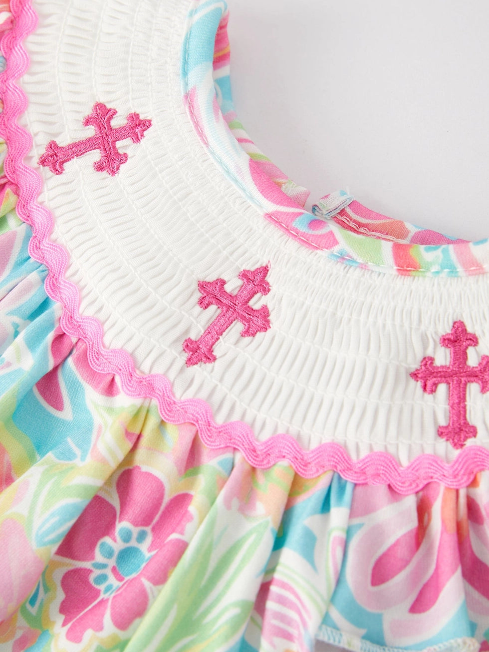 Baby Cross Smocking Romper