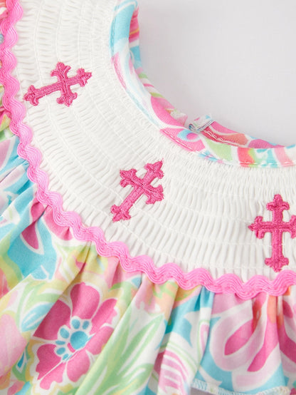 Baby Cross Smocking Romper
