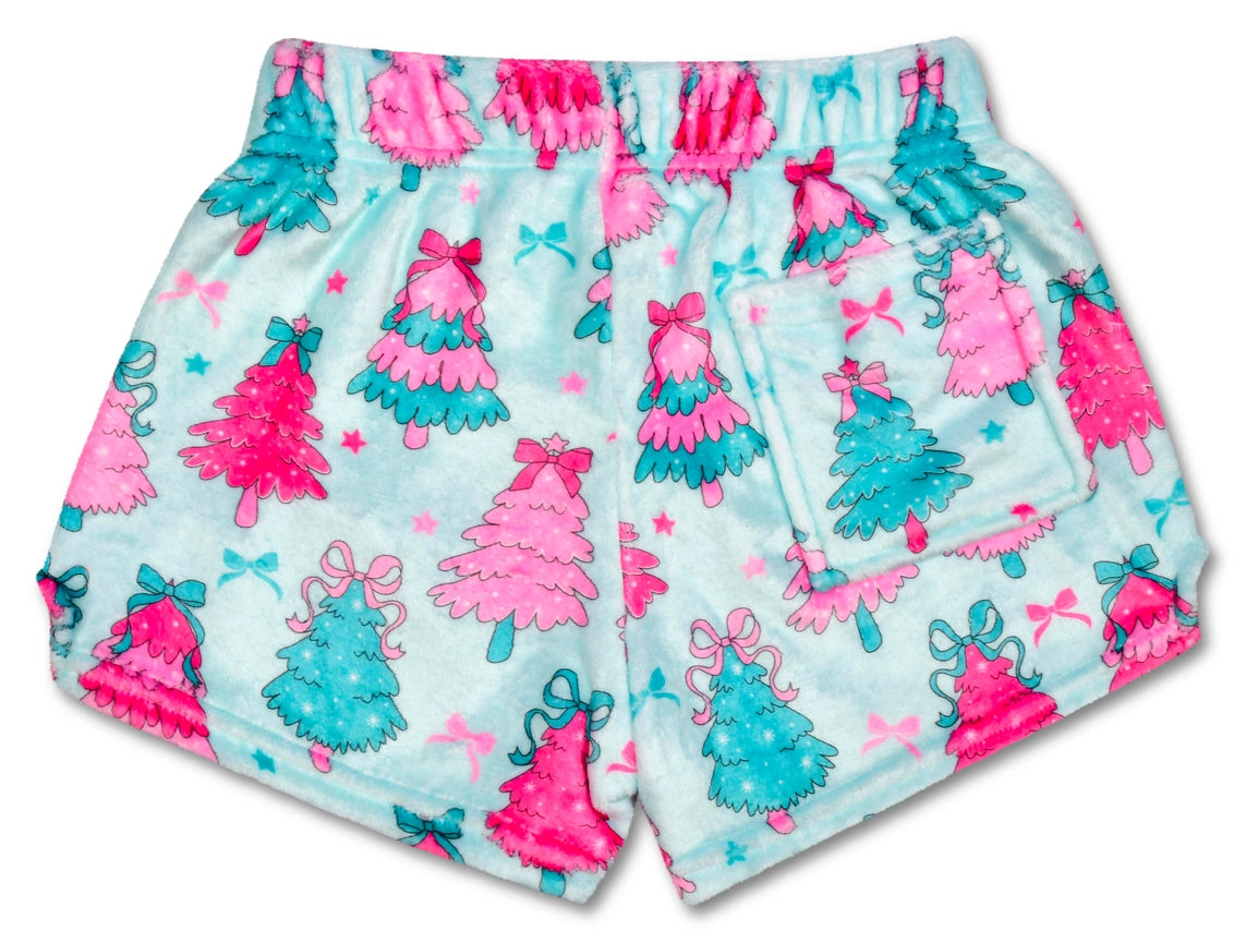 Youth Fancy Trees Plush Shorts