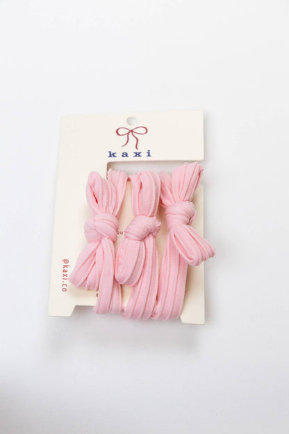 Kaxi Nylon Bow Slick Back Hair Ties