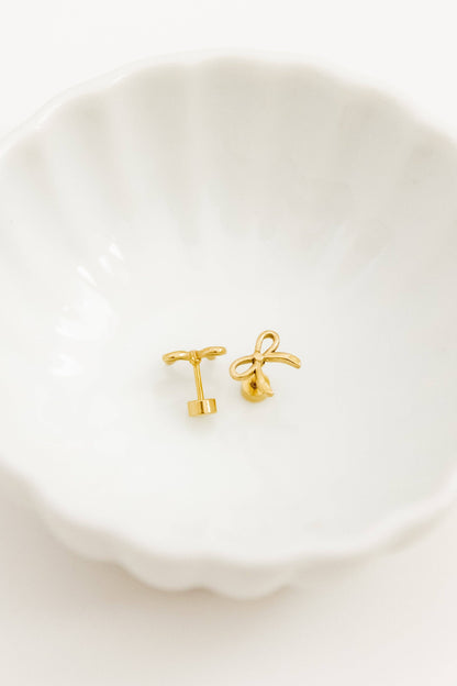 Sadie Gold Screwback Stud Earrings
