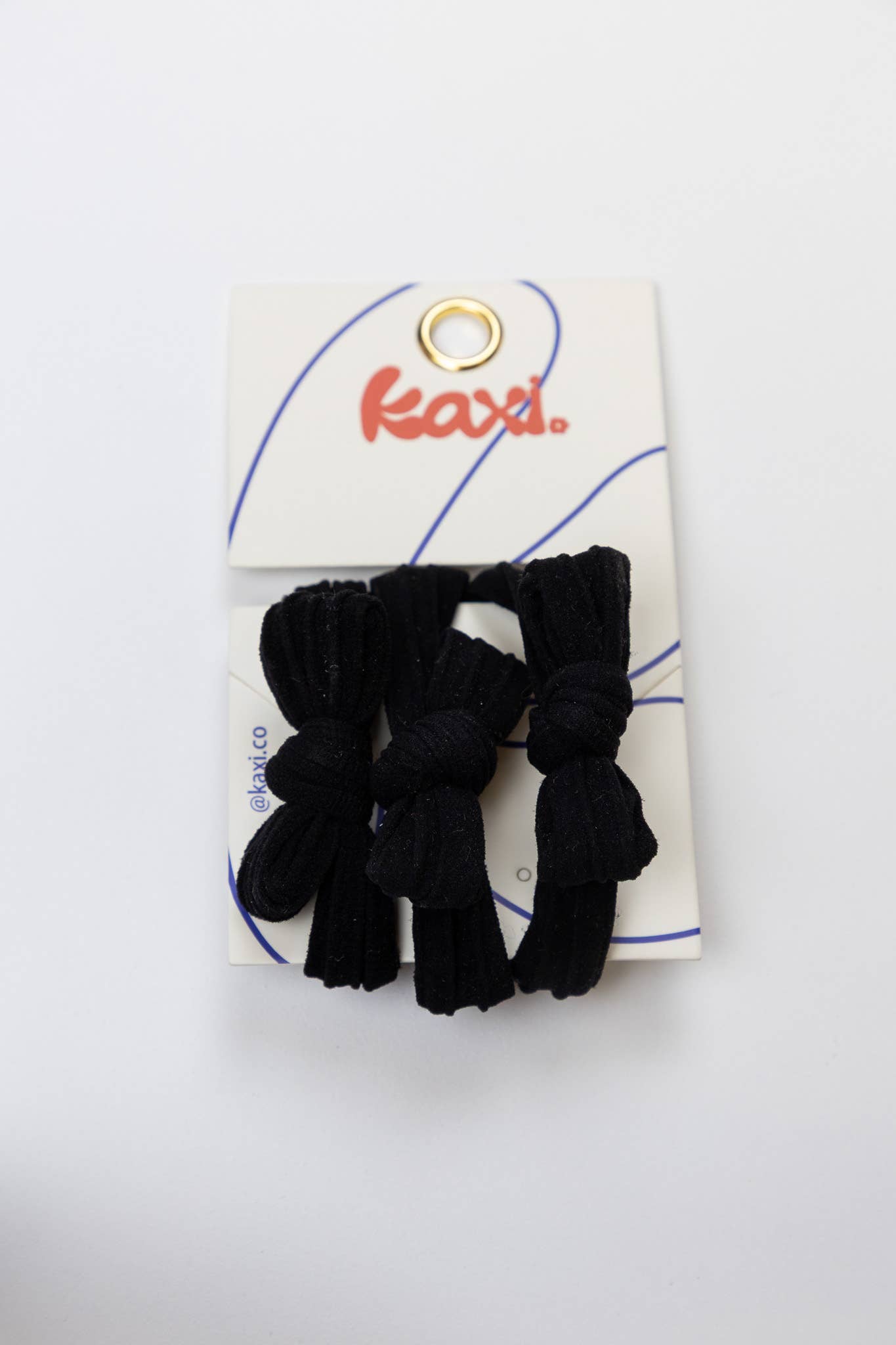 Kaxi Nylon Bow Slick Back Hair Ties