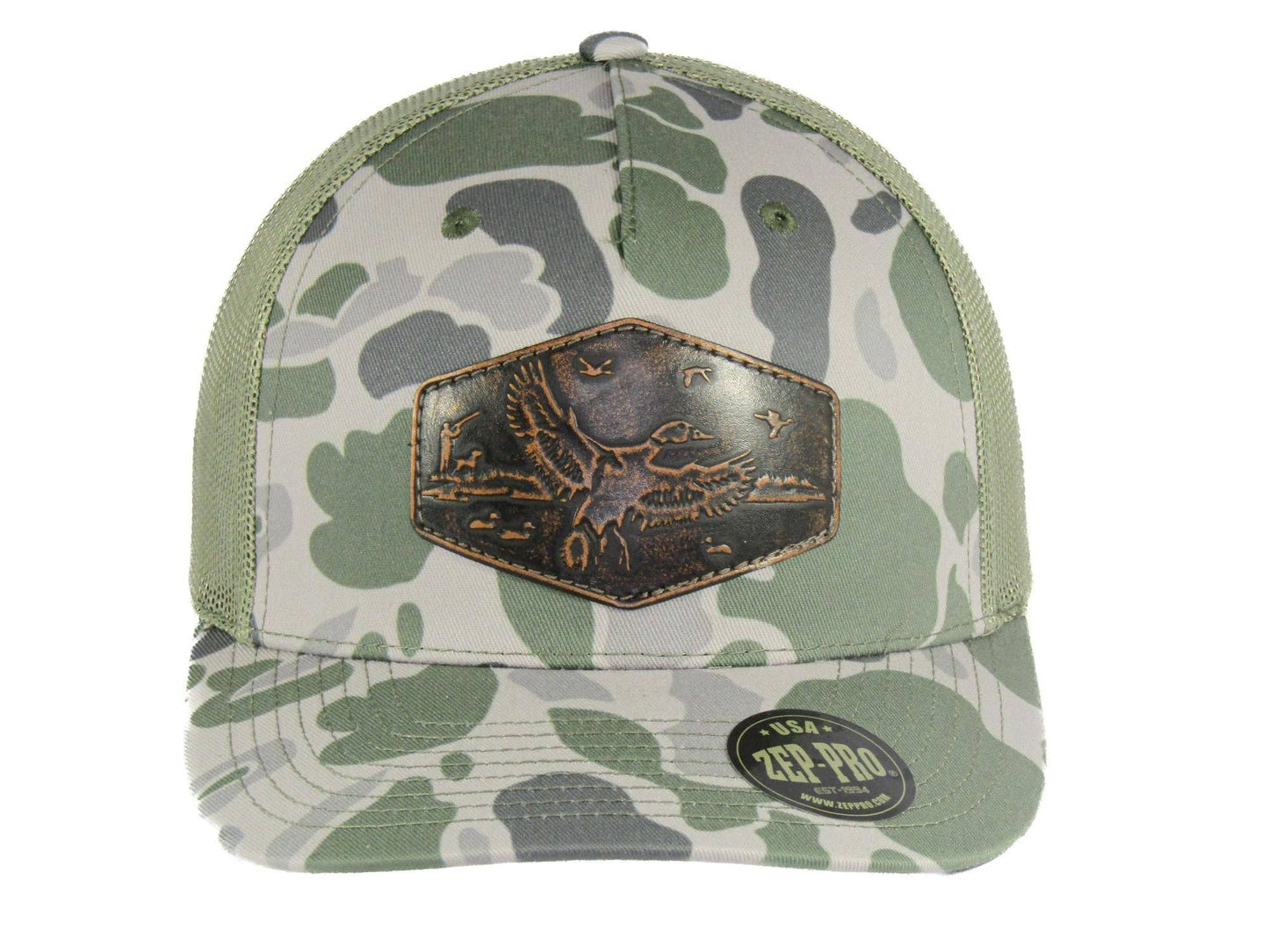 Green, Gray, & Camo Mallard Trucker Hat
