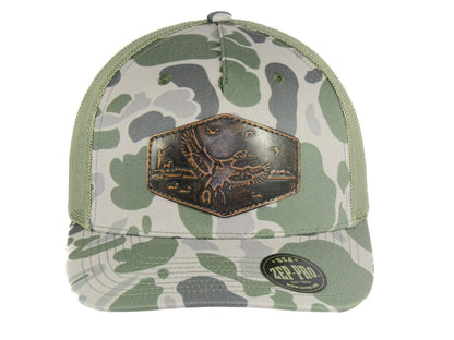 Green, Gray, & Camo Mallard Trucker Hat